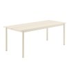 Muuto LINEAR Ogrodowy Stół Stalowy 200 x 80 cm Biały